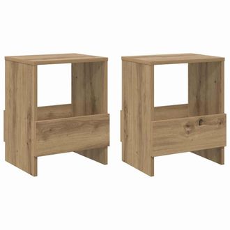 vidaXL Vidaxl Scaffale Per Riviste 2 Pz Rovere Artigianale 35 X 30 X 45