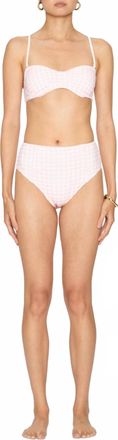 LoveShackFancy Zofia Two-Piece Bikini In Angel Pink