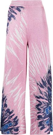Hayley Menzies metallic tie-dye jacquard knit culottes - women - Polyimide/Metallized Polyester/Viscose - S - Pink