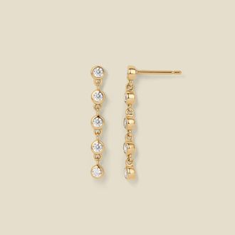 Made by Mary CZ Poppy Tennis Stud Earrings
