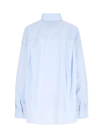 Finamore Womens Shirts Blue Cotton