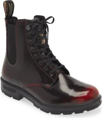 Blundstone Water Resistant Lace-Up Boot in Bordeaux Brush at Nordstrom, Size 6.5