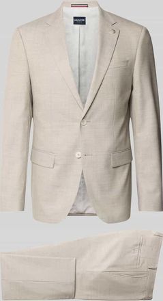Daniel Hechter Anzug mit Pattentaschen und Reverskragen in Sand, Gr&ouml;&szlig;e 106