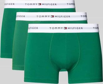 Tommy Hilfiger Trunks aus Baumwoll-Mix im 3er-Pack in Gruen, Größe XXL