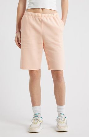 BP. Long Fleece Sweat Shorts in Coral Morning at Nordstrom, Size Xx-Small