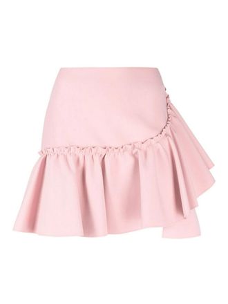 Msgm M. S.G. M. Ruffled-trim high-waisted miniskirt