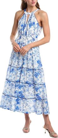 Hale Bob Hale Bob Denver Silk-Blend Midi Dress