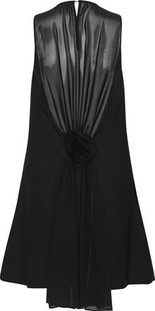 Rotate Womens Sleeveless Mini Crepe Dress Black Shell: Polyester Evening Suits