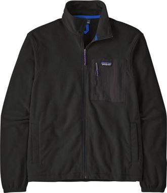 Patagonia Micro D Patch Pocket Jacket Fleecepullover f&uuml;r Herren | schwarz