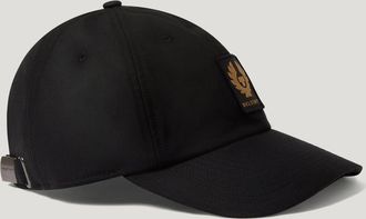 Belstaff Phoenix Patch Cap Unisexs Waxed Cotton Black Size One Size