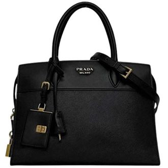 Prada Pre-owned Handbags, female, Black, Size: ONE SIZE Pre-owned Vintage Shoulder Bag