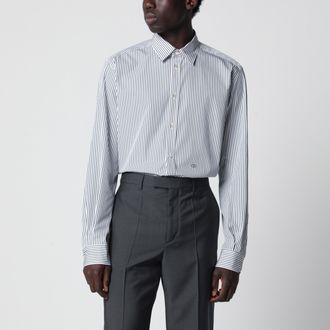 Valentino Camicia a righe avorio/verde con Vlogo