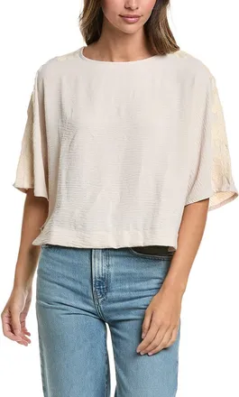 Adrianna Papell Airflow Woven Kimono Sleeve Top