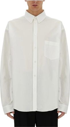 Balenciaga Casual Shirts - Heren - Casual Overhemden - Wit - M - Overhemden