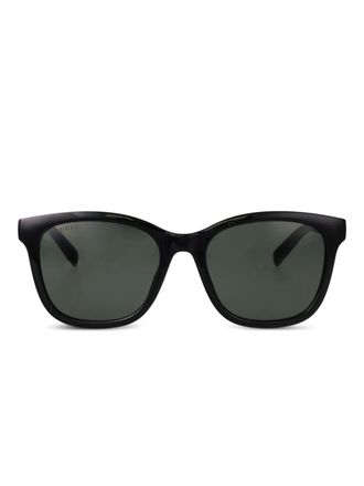 Gucci Interlocking GG sunglasses - women - Acetate - 52 - Black