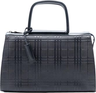 Burberry Pre-owned Burberry House Check Embossed Leather Handbag Ladies MGZQ7SMDKF0PGV94