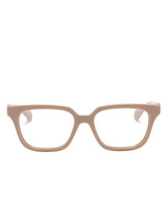 Gucci GG1536O square-frame glasses - women - Acetate - 53 - Neutrals