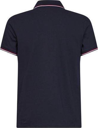 Moncler Mens Polo Shirt Blue Cotton Piqu&eacute; T-shirts And Polos