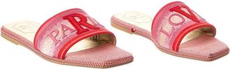 Roger Vivier Paris Love Canvas Slide (Authentic Pre-Loved)