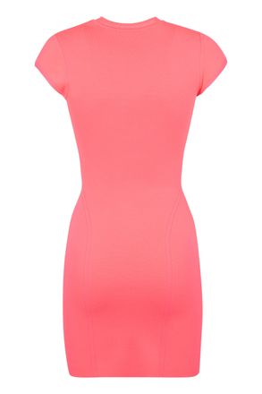 Victoria Beckham Womens Cap Sleeve Fitted Mini Dress - Light Pink - Size EU 34 (Womens)