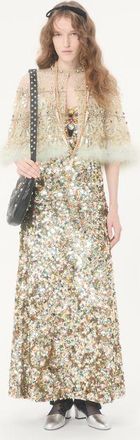 Valentino Cappa In Tulle Illusione Ricamata Donna MULTICOLOR 38