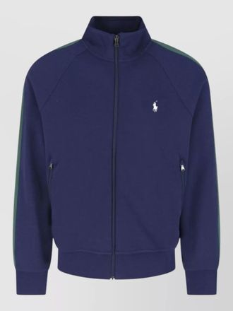 Polo Ralph Lauren high collar sweatshirt jacket ribbed cuffs pockets