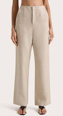 Faithfull The Brand Sanne Straight Leg Pants In Oatmeal