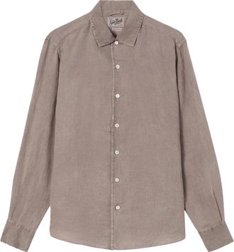 MC2 Saint Barth Relaxed Fit Linen Shirt with Vintage Aesthetic