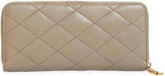 Saint Laurent Cassandre Bijou Zip Wallet in Light Taupe at Nordstrom