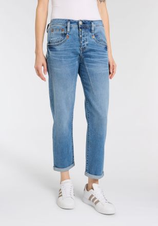 Herrlicher Boyfriend-Jeans HERRLICHER Shyra Tap Denim Comfort, Damen, Gr. 29, N-Gr, rosa (lupine), Denim/Jeans, Obermaterial: 98% Baumwolle, 2% Elasthan, lang, J