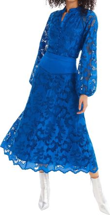 Allison New York Mila Midi Skirt In Cobalt