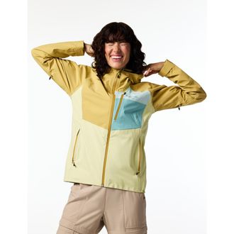 Cotopaxi Impermeo 3L Hooded Shell Jacket - Womens in Husk And Honeydew at Nordstrom, Size X-Large