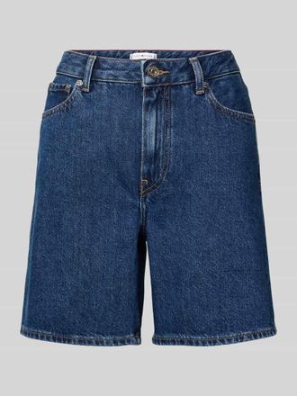 Tommy Hilfiger Straight Leg Bermudas aus reiner Baumwolle Modell EMI in Blau Melange, Gr&ouml;&szlig;e 27