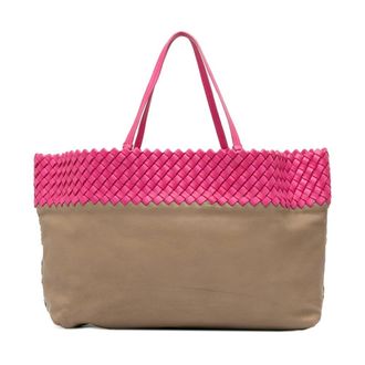 Bottega Veneta Pre-owned Tote Bags, female, Brown, Size: ONE SIZE Pre-owned Leather Tote Bag