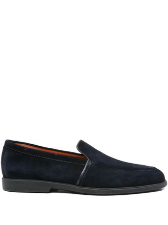 Santoni suede loafers - Blue
