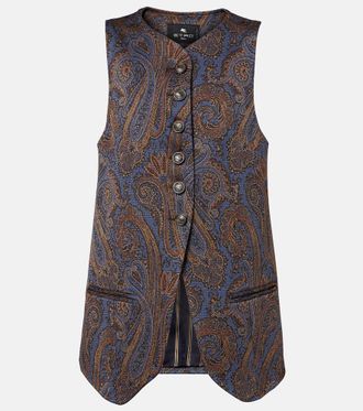 Etro Paisley jacquard vest