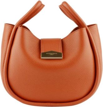 Pourchet Liane - PM Schoudertas - Dames - Handtassen - Oranje - ONE Size - Leer - Tassen