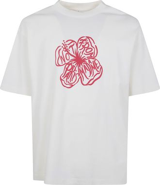 Dr&ocirc;le de Monsieur Slogan Hibiscus T-Shirt