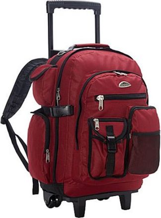Everest 5045WH-BURG Deluxe Wheeled Backpack - Burgundy