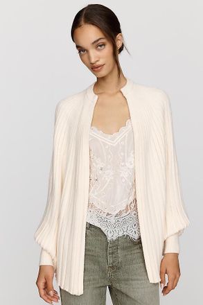 Mare Mare Ribbed Open Shawl Cardigan
