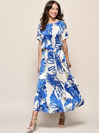 Mart Visser Hannah Print Rok Kobalt / Off White