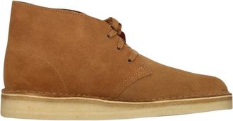 Clarks Desert Coal - Heren - Veterlaarzen - Beige - 40 EU - Su&egrave;de - Schoenen