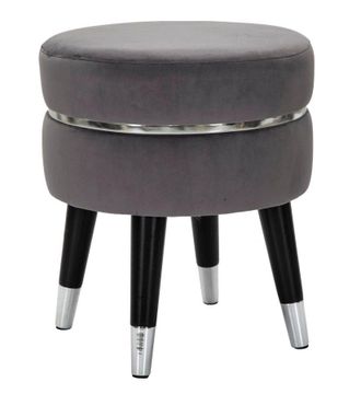 Charme 1921 Paris Stool Gray/Silver cm &oslash; 35x40.5