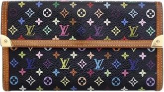 Louis Vuitton Pre-owned Wallets, female, Black, Size: ONE SIZE Pre-owned Fabric Wallet