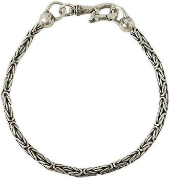 John Varvatos Mens Artisan Sterling Silver Woven Chain Bracelet at Nordstrom, Size 8