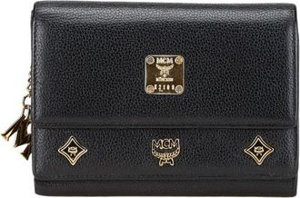 MCM Mcm Black Leather Wallet (Tri-Fold) (Pre-Owned)