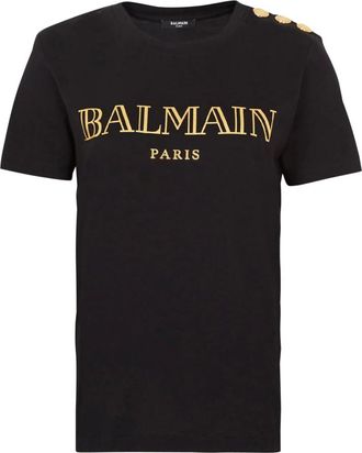 Balmain Mujer, Camisetas, Negro, Talla: M