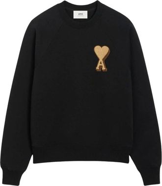 Ami De Coeur Sweatshirt - Heren - Sweatshirts & Hoodies - Zwart - Maat: XS Katoen