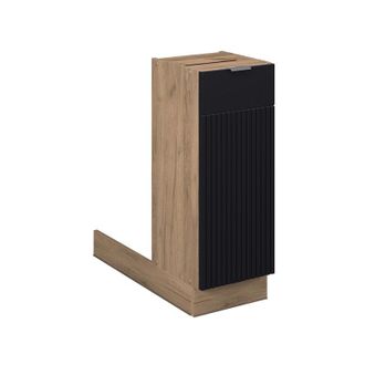 Vicco Isla De Cocina Fame-line, Rayas Negras, 30 Cm Sin Encimera