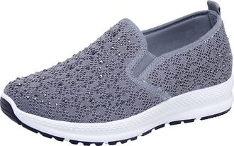 Generic Wide fit Shoes Womens Trainers for Women Insulated Waterproof Winter Trainers with Ice Grip Cold Weather Shoes for Snow Ice and Rainy Ladies Size Wedg